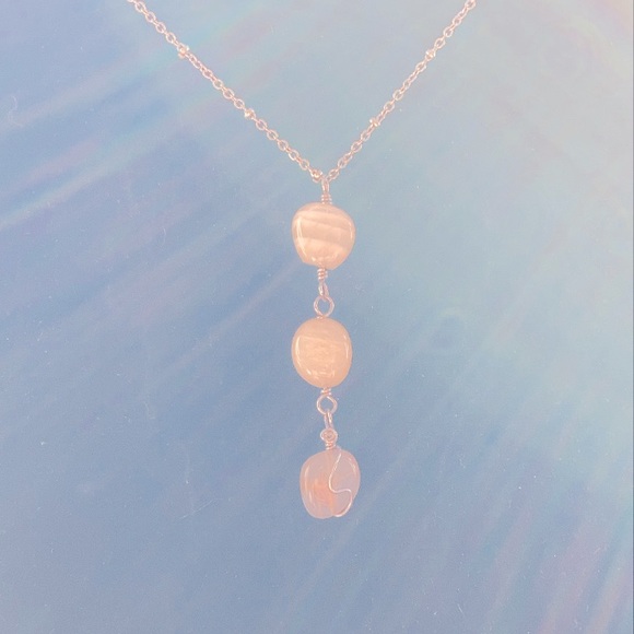 🌑🌓🌔 Three Moons Crystal Necklace 🌖🌗🌑 - Picture 4 of 6